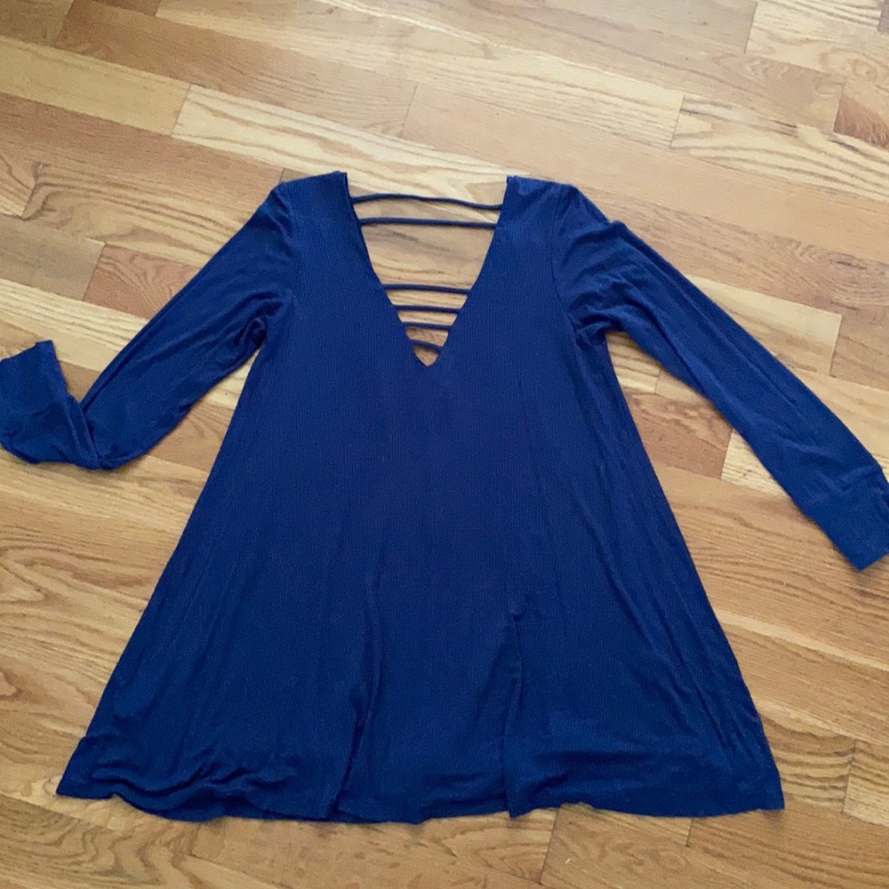 Lucy Love navy mini dress